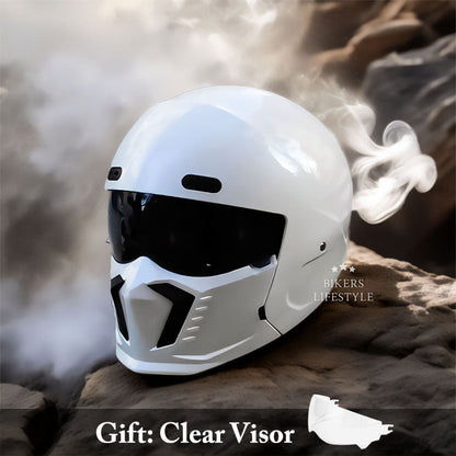 VierraSol | Casco Integral de Motocicleta con Protector de Barbilla Integrado