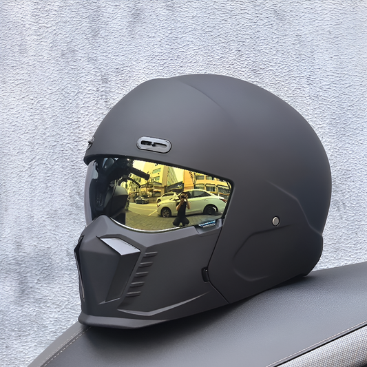 VierraSol | Casco Integral de Motocicleta con Protector de Barbilla Integrado
