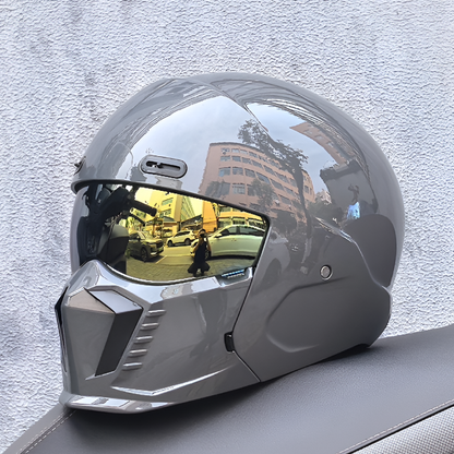 VierraSol | Casco Integral de Motocicleta con Protector de Barbilla Integrado