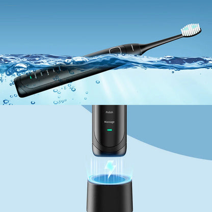 VierraSol | Cepillo de Dientes Eléctrico Sónico | 6 Modos y Resistente al Agua IPX7 | Blanco, Negro, Rosa