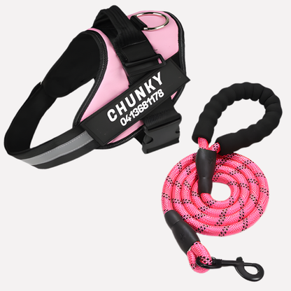 VierraSol | Chaleco Personalizable para Perros sin Tirones con Clip Frontal