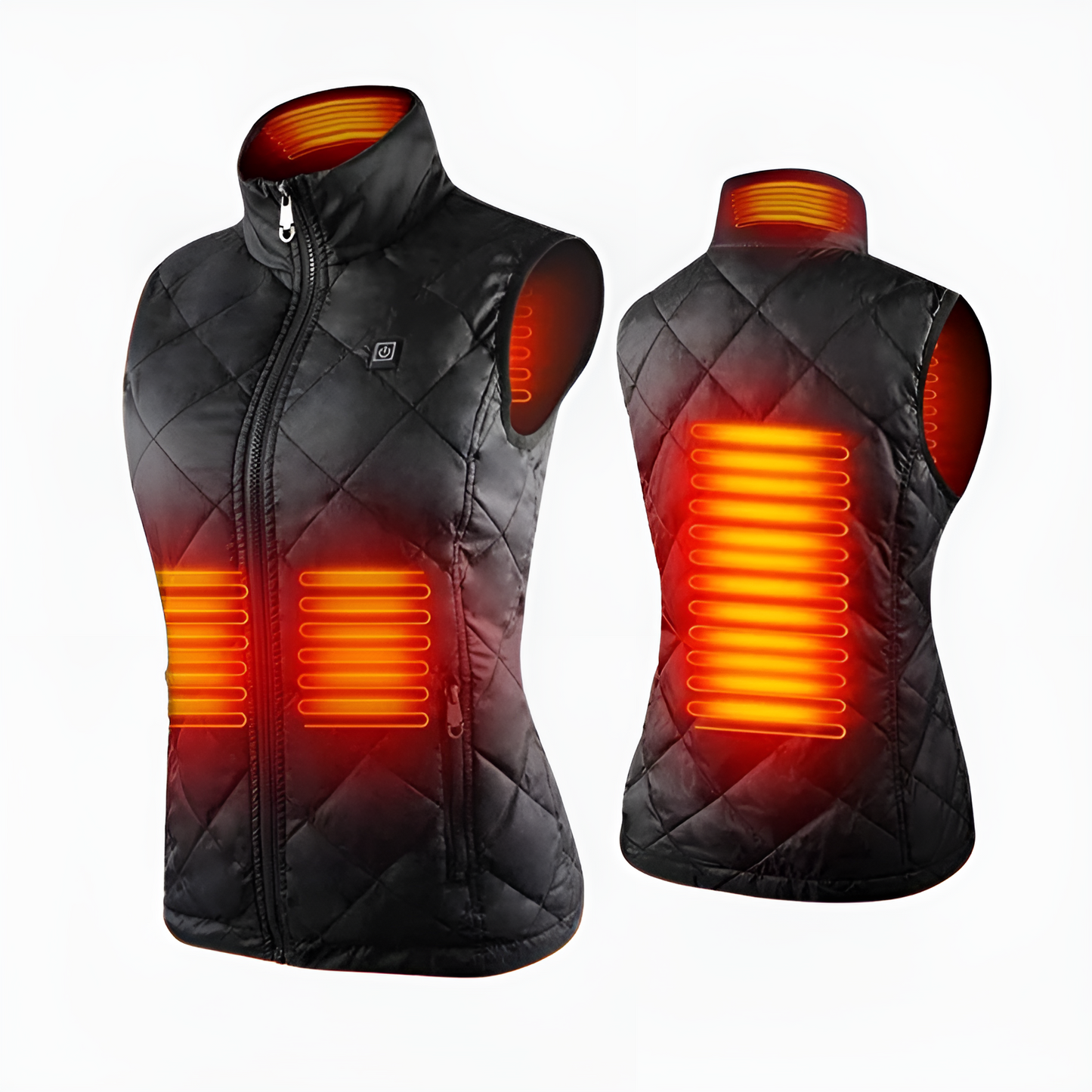 VierraSol | Chaleco Térmico para Mujeres con Doble Control y 9 Zonas de Calor – Comodidad y Calidez para Cada Temporada