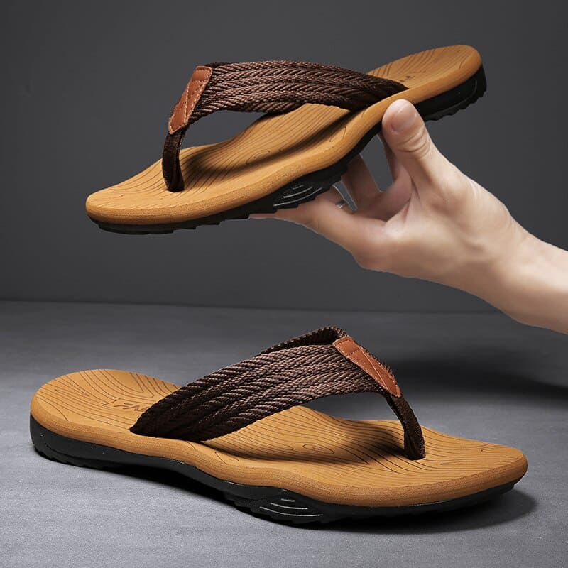 VierraSol | Chanclas Ortopédicas para Hombre con Correa Geométrica