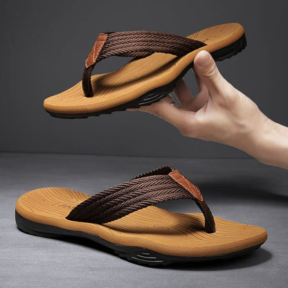 VierraSol | Chanclas Ortopédicas para Hombre con Correa Geométrica