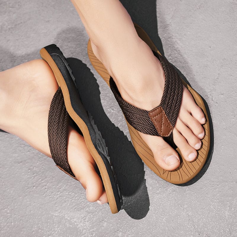 VierraSol | Chanclas Ortopédicas para Hombre con Correa Geométrica