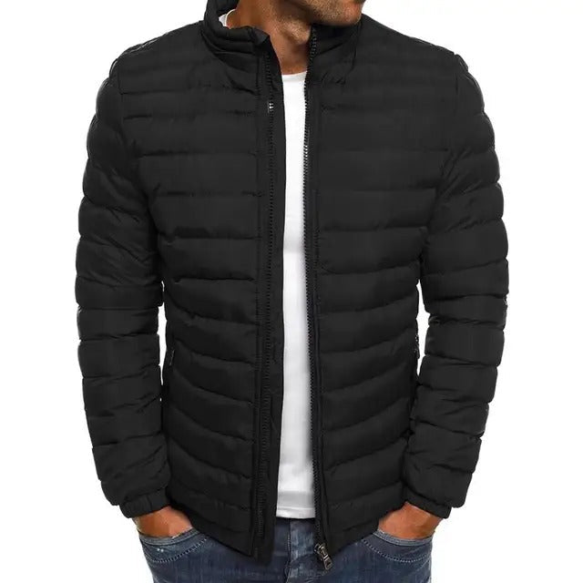 VierraSol | Chaqueta Acolchada para Hombre con Cuello Alto
