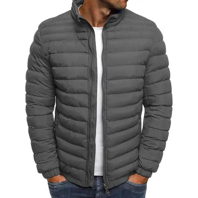 VierraSol | Chaqueta Acolchada para Hombre con Cuello Alto