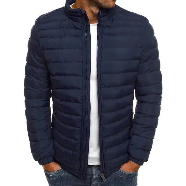 VierraSol | Chaqueta Acolchada para Hombre con Cuello Alto