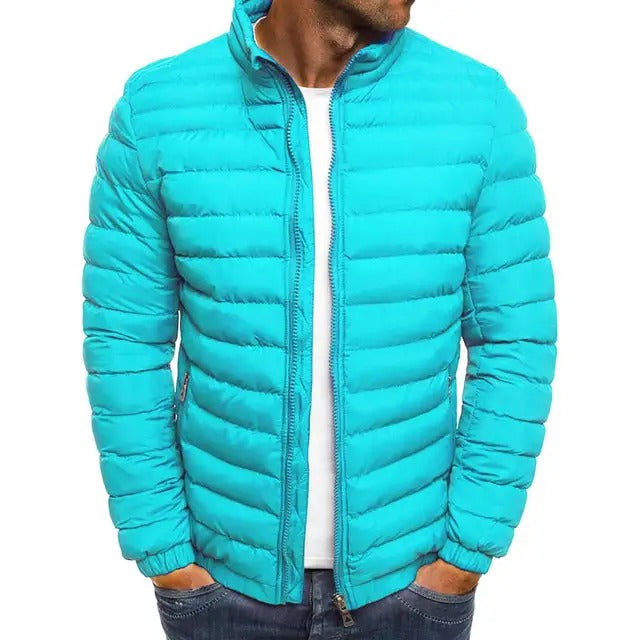 VierraSol | Chaqueta Acolchada para Hombre con Cuello Alto