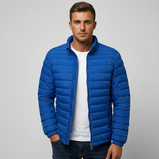 VierraSol | Chaqueta Acolchada para Hombre con Cuello Alto