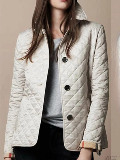 VierraSol | Chaqueta Acolchada para Mujeres con Cuello Caído