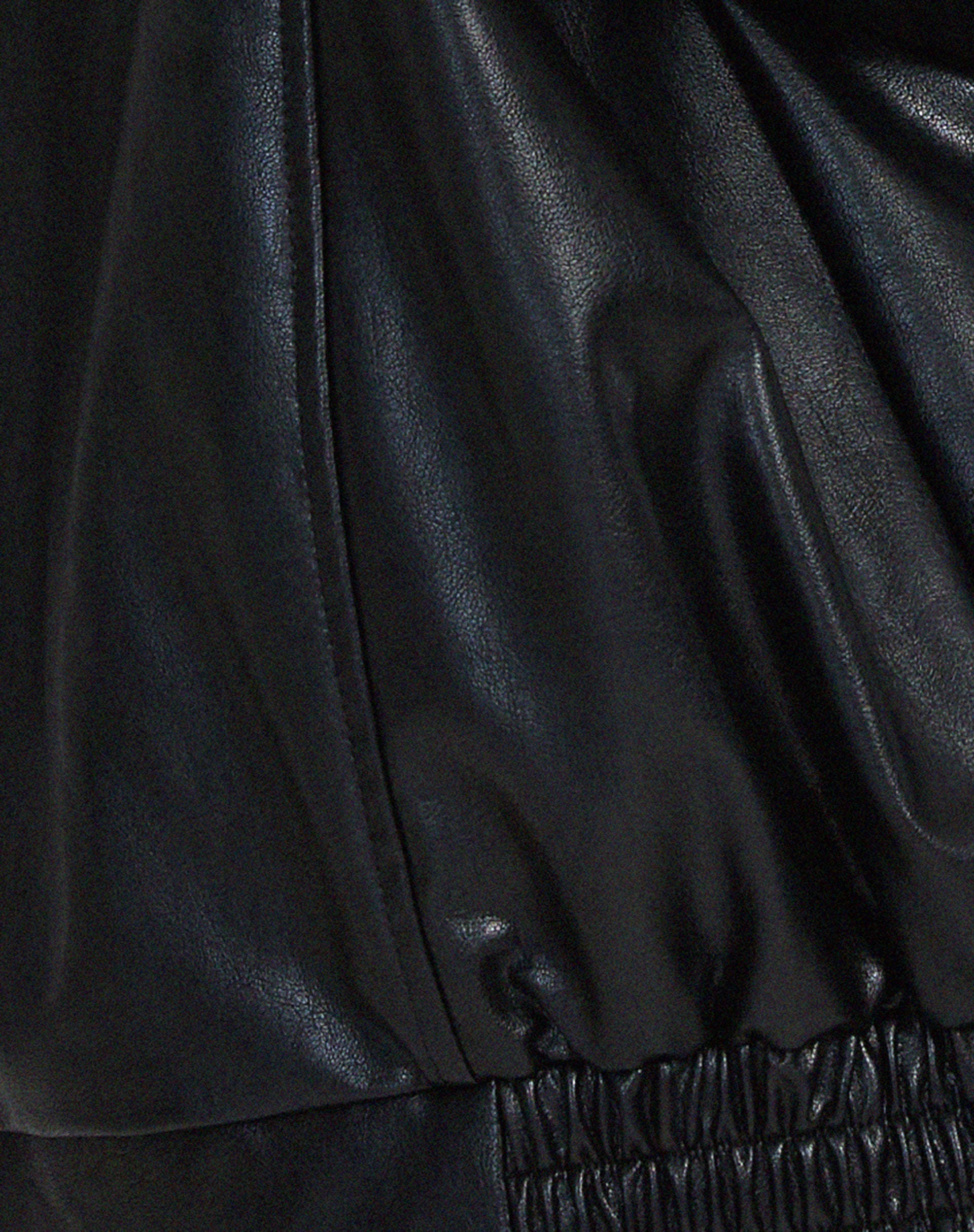 VierraSol | Chaqueta Bomber de Cuero Sintético Oversized para Mujeres