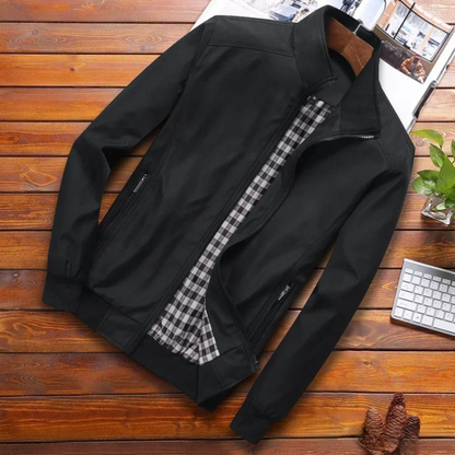 VierraSol | Chaqueta Bomber para Hombre con Cuello Alto