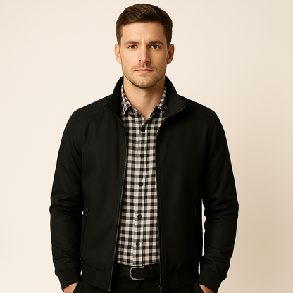 VierraSol | Chaqueta Bomber para Hombre con Cuello Alto