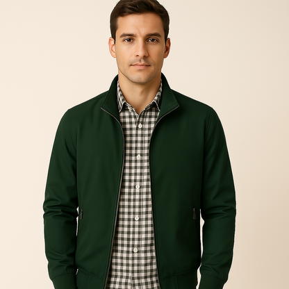 VierraSol | Chaqueta Bomber para Hombre con Cuello Alto