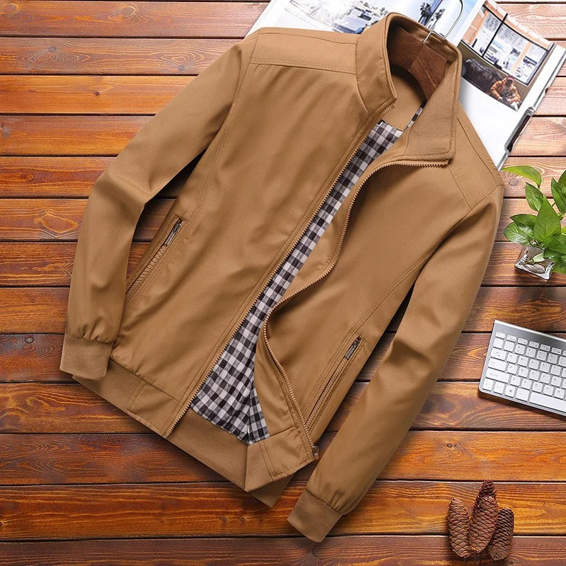 VierraSol | Chaqueta Bomber para Hombre con Cuello Alto