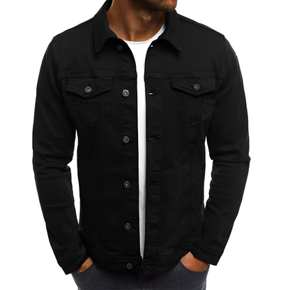VierraSol | Chaqueta Clásica de Denim para Hombre - Estilo Casual Ligero