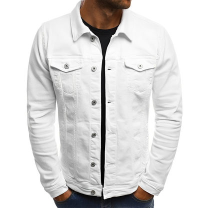 VierraSol | Chaqueta Clásica de Denim para Hombre - Estilo Casual Ligero