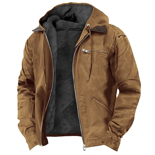 VierraSol | Chaqueta de Exterior con Capucha para Hombre