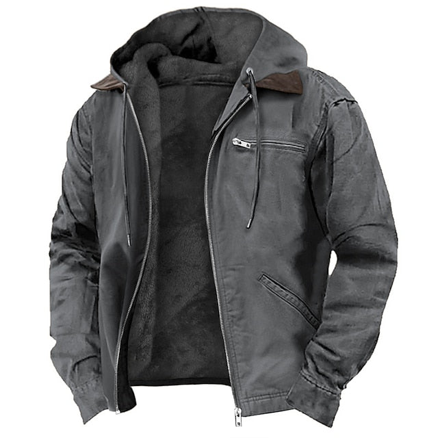 VierraSol | Chaqueta de Exterior con Capucha para Hombre