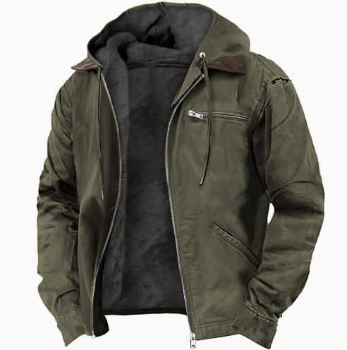 VierraSol | Chaqueta de Exterior con Capucha para Hombre