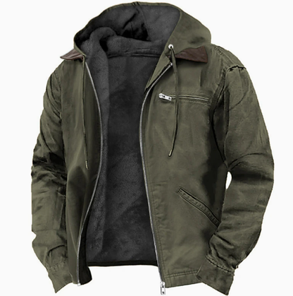 VierraSol | Chaqueta de Exterior con Capucha para Hombre