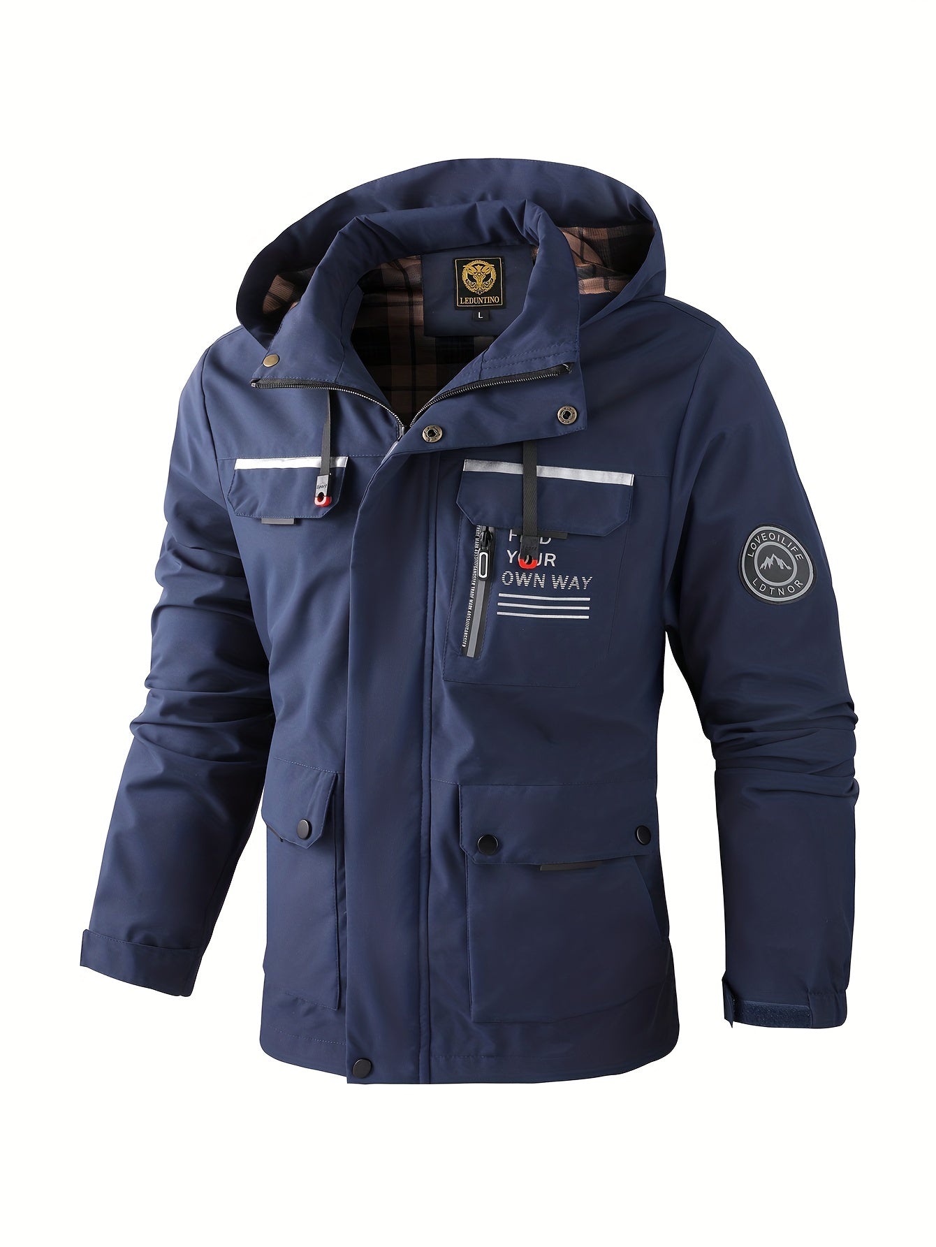 VierraSol | Chaqueta de Invierno Impermeable con Capucha para Hombre