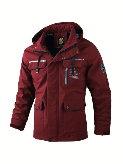 VierraSol | Chaqueta de Invierno Impermeable con Capucha para Hombre