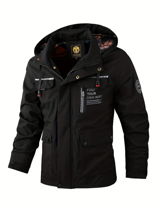 VierraSol | Chaqueta de Invierno Impermeable con Capucha para Hombre