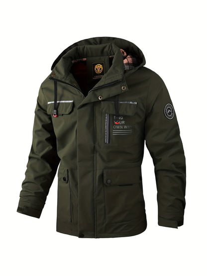 VierraSol | Chaqueta de Invierno Impermeable con Capucha para Hombre