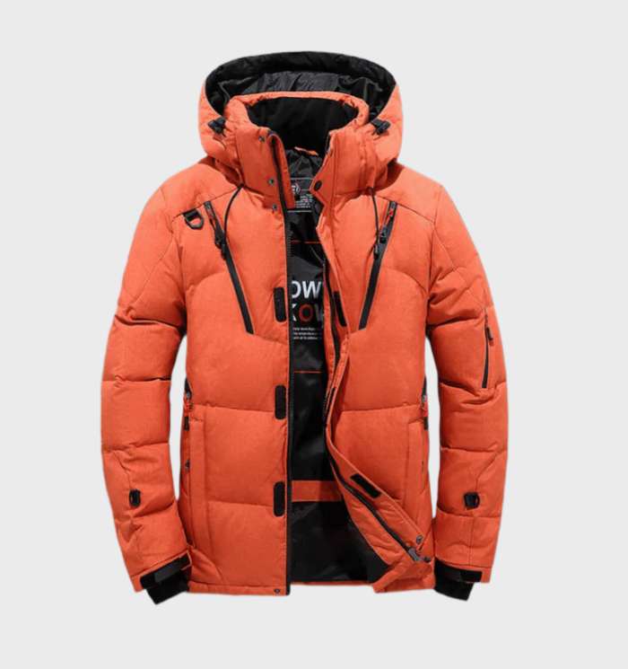 VierraSol | Chaqueta de Invierno para Hombre con Capucha y Acolchado