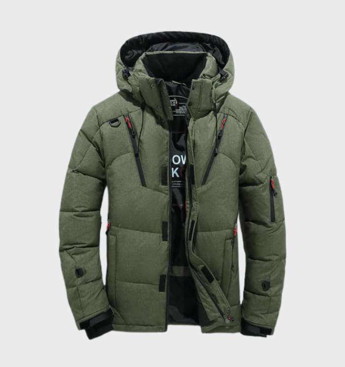 VierraSol | Chaqueta de Invierno para Hombre con Capucha y Acolchado