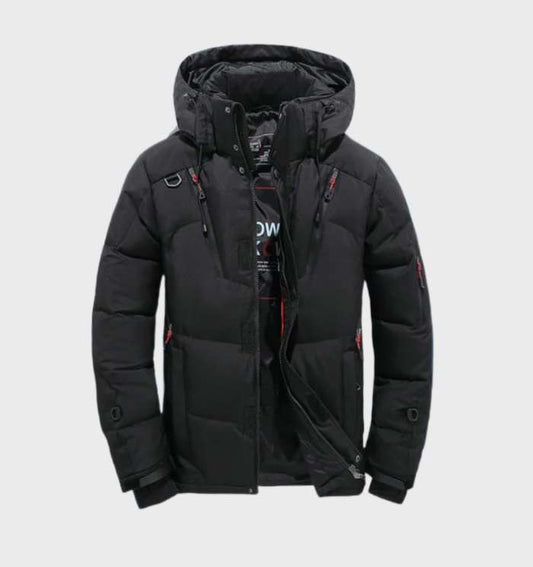 VierraSol | Chaqueta de Invierno para Hombre con Capucha y Acolchado