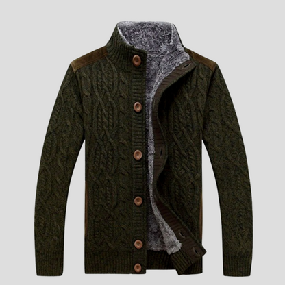 VierraSol | Chaqueta de Punto con Botones para Hombre