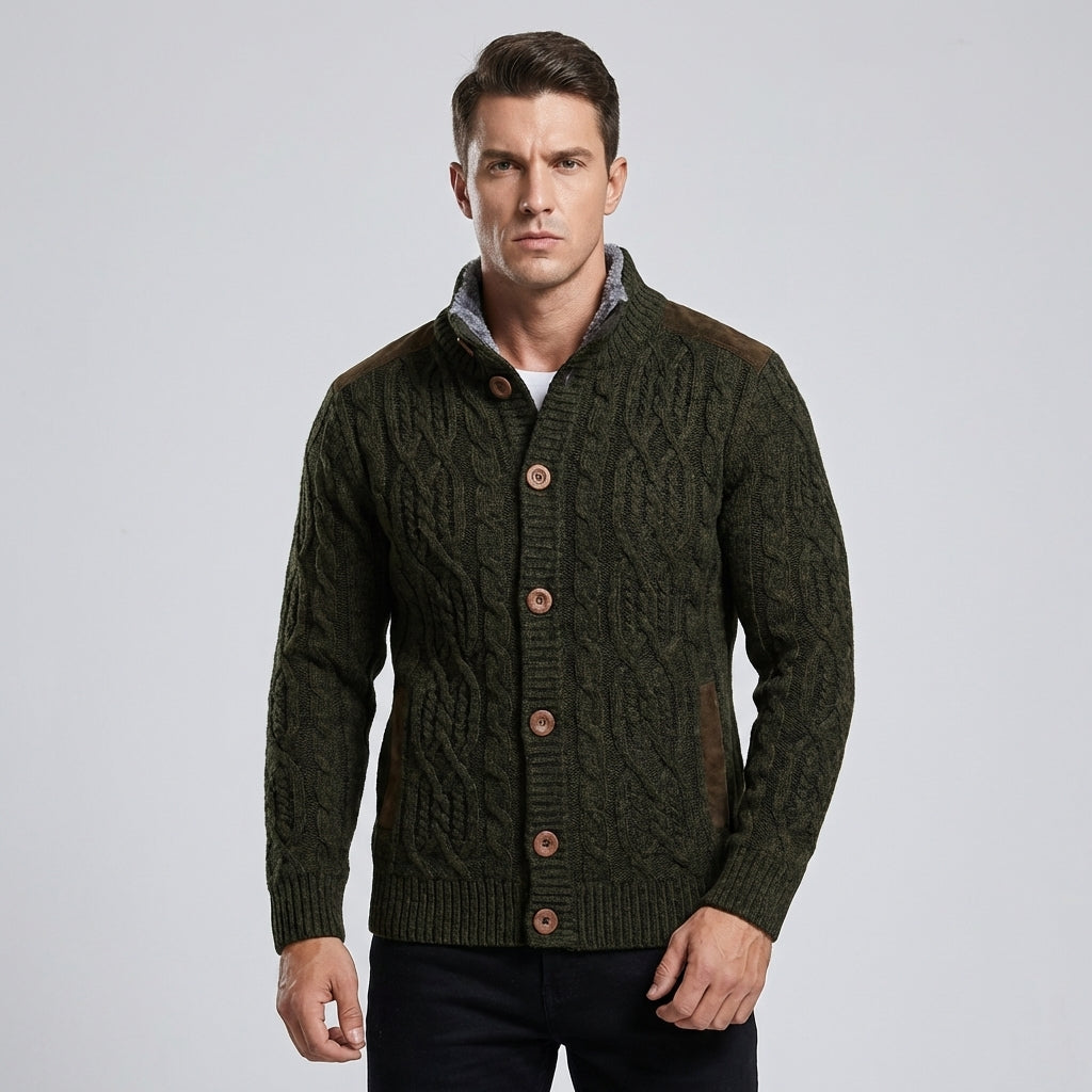 VierraSol | Chaqueta de Punto con Botones para Hombre