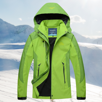 VierraSol | Chaqueta Exterior Impermeable para Mujeres con Capucha