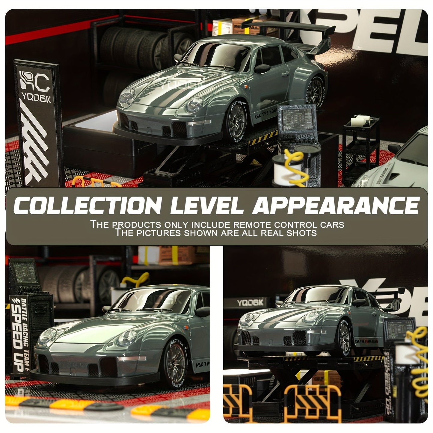 VierraSol | Coche de Drift RC 1:24 Definitivo con Ruedas LED – Juguete de Carreras Recargable 4WD