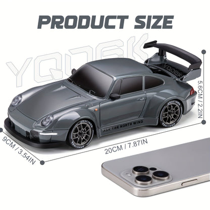 VierraSol | Coche de Drift RC 1:24 Definitivo con Ruedas LED – Juguete de Carreras Recargable 4WD