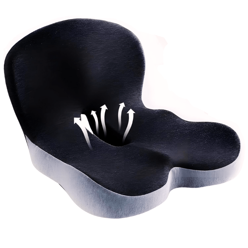 VierraSol | Cojín Ergonómico para Asiento con Soporte Lumbar