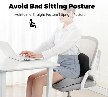 VierraSol | Cojín Ergonómico para Asiento con Soporte Lumbar