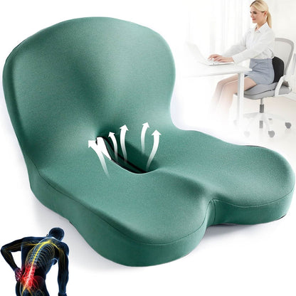 VierraSol | Cojín Ergonómico para Asiento con Soporte Lumbar