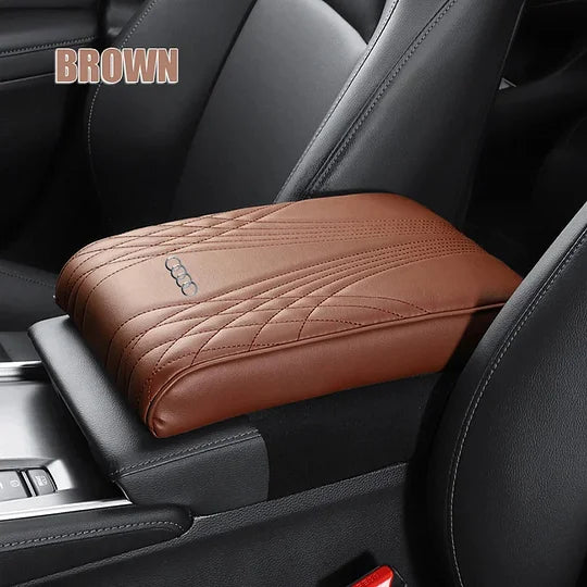 VierraSol | Cojín Exclusivo para Reposabrazos con Logo para la Cubierta del Reposabrazos en el Coche