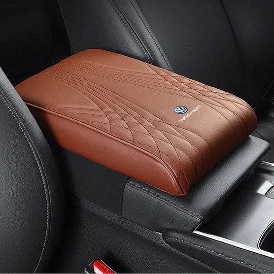 VierraSol | Cojín Exclusivo para Reposabrazos con Logo para la Cubierta del Reposabrazos en el Coche