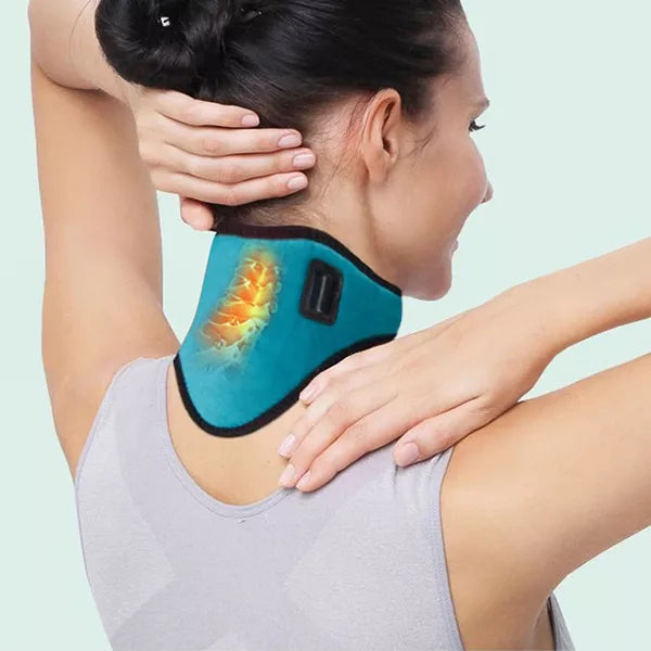 VierraSol | Collar Cervical Calentado – Banda Calentadora para el Cuello contra la Tensión Muscular y los Dolores de Cabeza