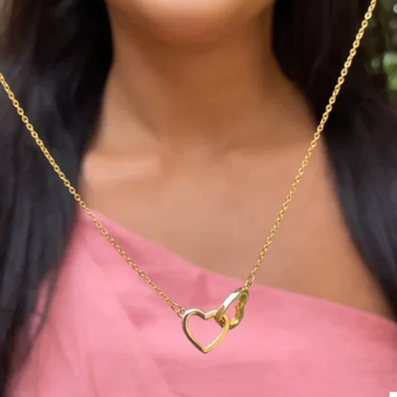 VierraSol | Collar de Corazón con Caja de Regalo Rotativa de Rosa