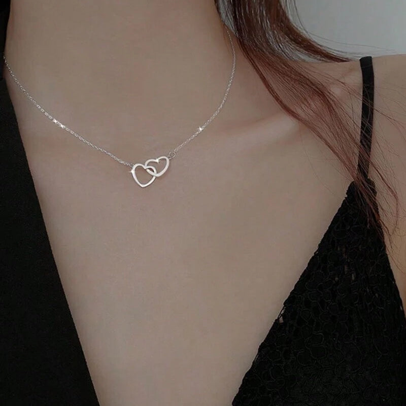 VierraSol | Collar de Corazón con Caja de Regalo Rotativa de Rosa