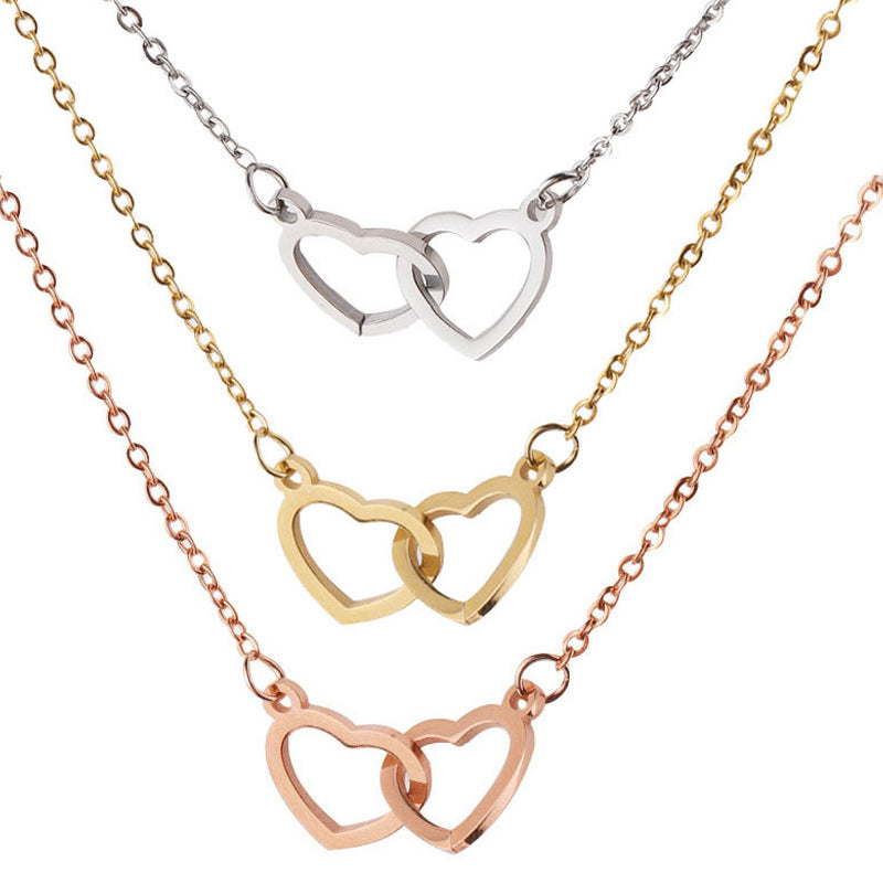 VierraSol | Collar de Corazón con Caja de Regalo Rotativa de Rosa