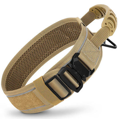 VierraSol | Collar de Entrenamiento Militar para Perros – Collar de Nylon Duradero y Reflectante