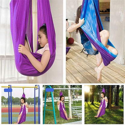 VierraSol | Columpio Sensorial CalmGlide para Niños – Hamaca de Terapia Interior para Calma, Concentración y Confianza