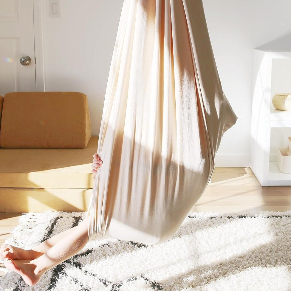 VierraSol | Columpio Sensorial CalmGlide para Niños – Hamaca de Terapia Interior para Calma, Concentración y Confianza